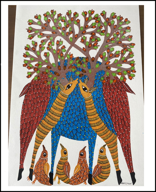 Handmade Gond art